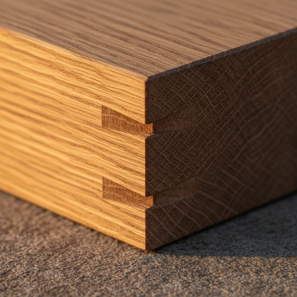 FSC-certified oak wood joinery detail